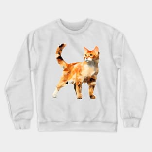 Origami Cute Kitten Crewneck Sweatshirt